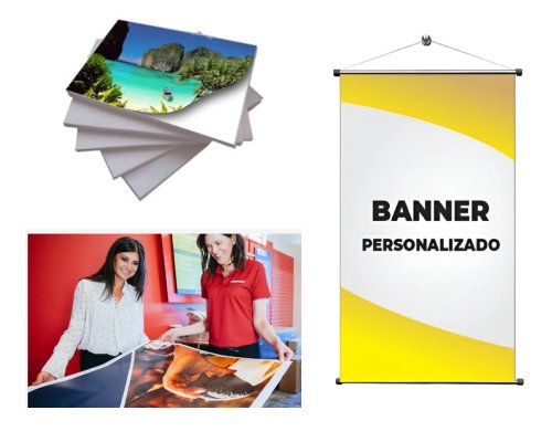 Impressões a laser, couche, banners e imagens